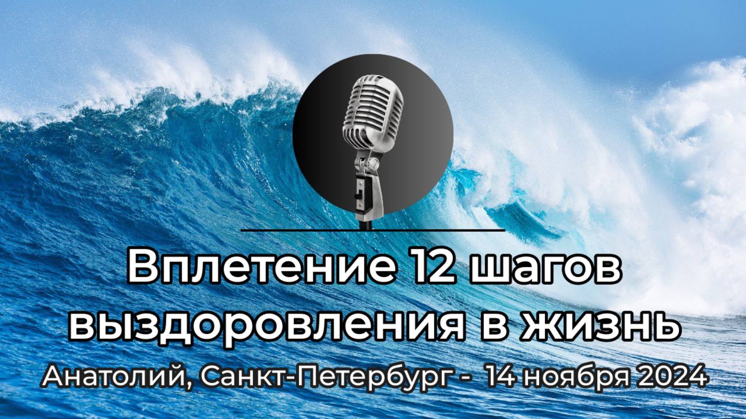 Спикерская АНЗ "Вплетение 12 шагов выздоровления в жизнь" Анатолий, Санкт-Петербург, 14 ноября 2024