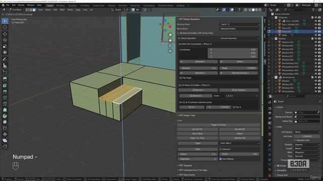 10 - Modeling the External Area - 2 -Modeling the Stairs