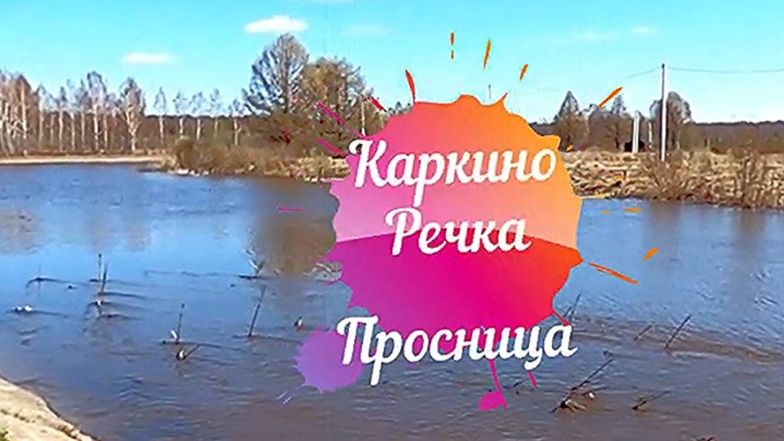Село Каркино. Больша вода на реке Просница. К.-Чепецкий. Вятка
