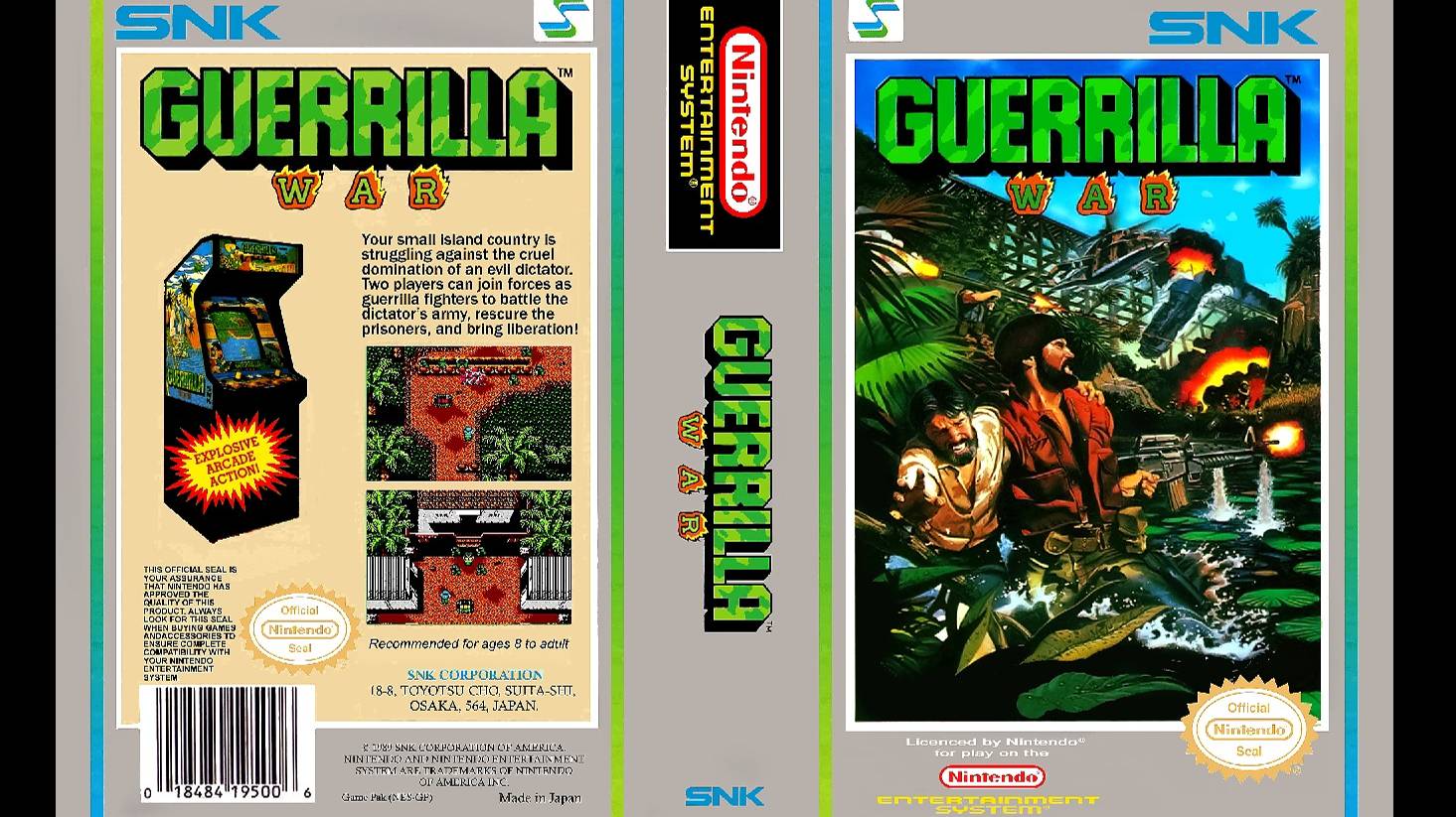 GUERRILLA WAR. SNK. 1989. NES