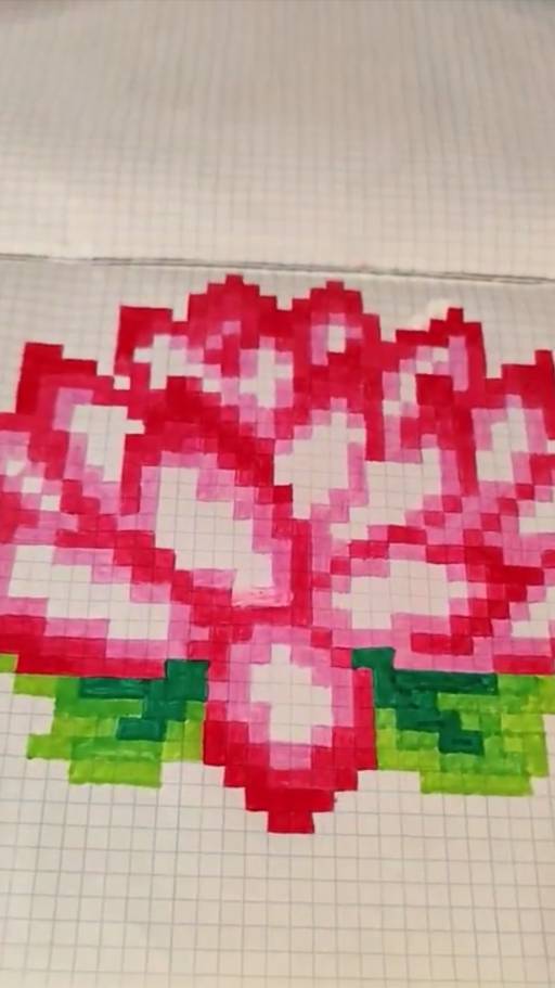 🪷🌺 #РисуемПоКлеточкам #Релакс #Творчество #PixelArt