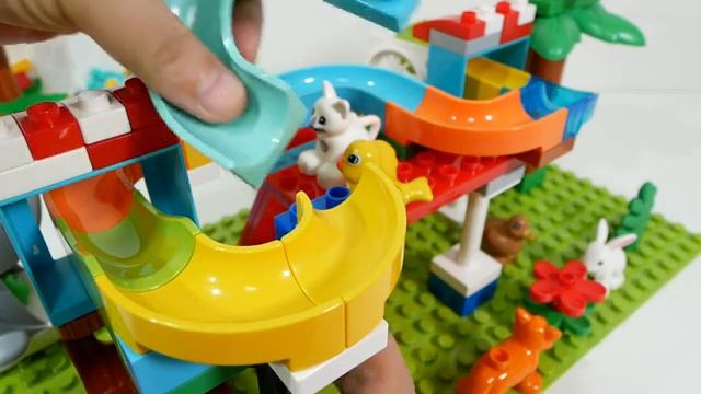 Marble Run ASMR Увлекательная игра «Конструктор» ☆  Marble Run - Дом, животные и киты