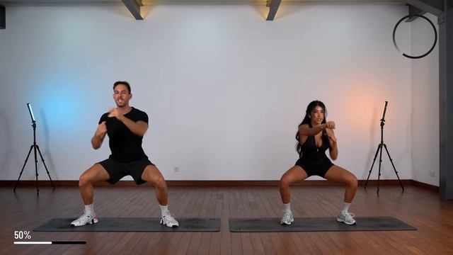 20 MIN INTENSE HIIT WORKOUT - ALL STANDING - Full Body, No Equipment, No Repeats