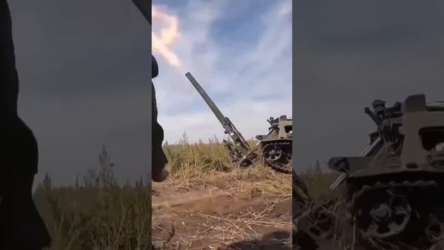 работает миномет Тюльпан