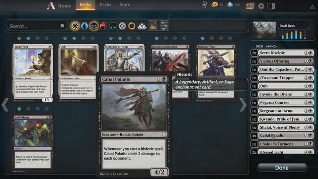 MTG ARENA QUICK DRAFT: DOMINARIA