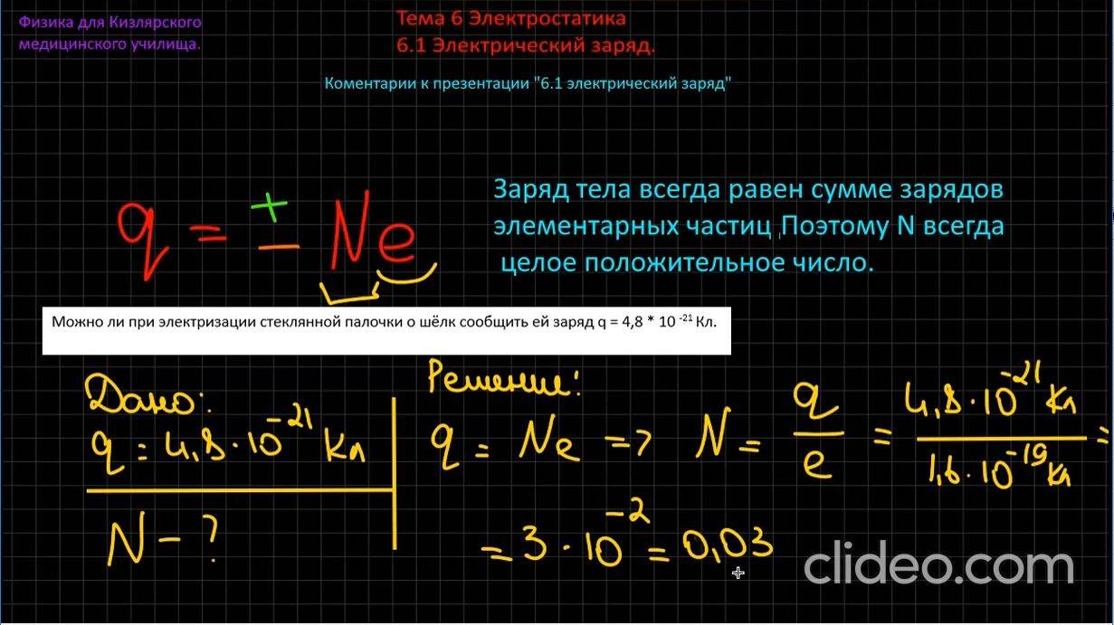 6.1 Дополнение к презентации "Электрический заряд"