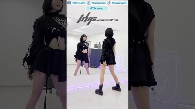 0.75x Slow Music #aespa #whiplash #dancetutorial #dancechallenge