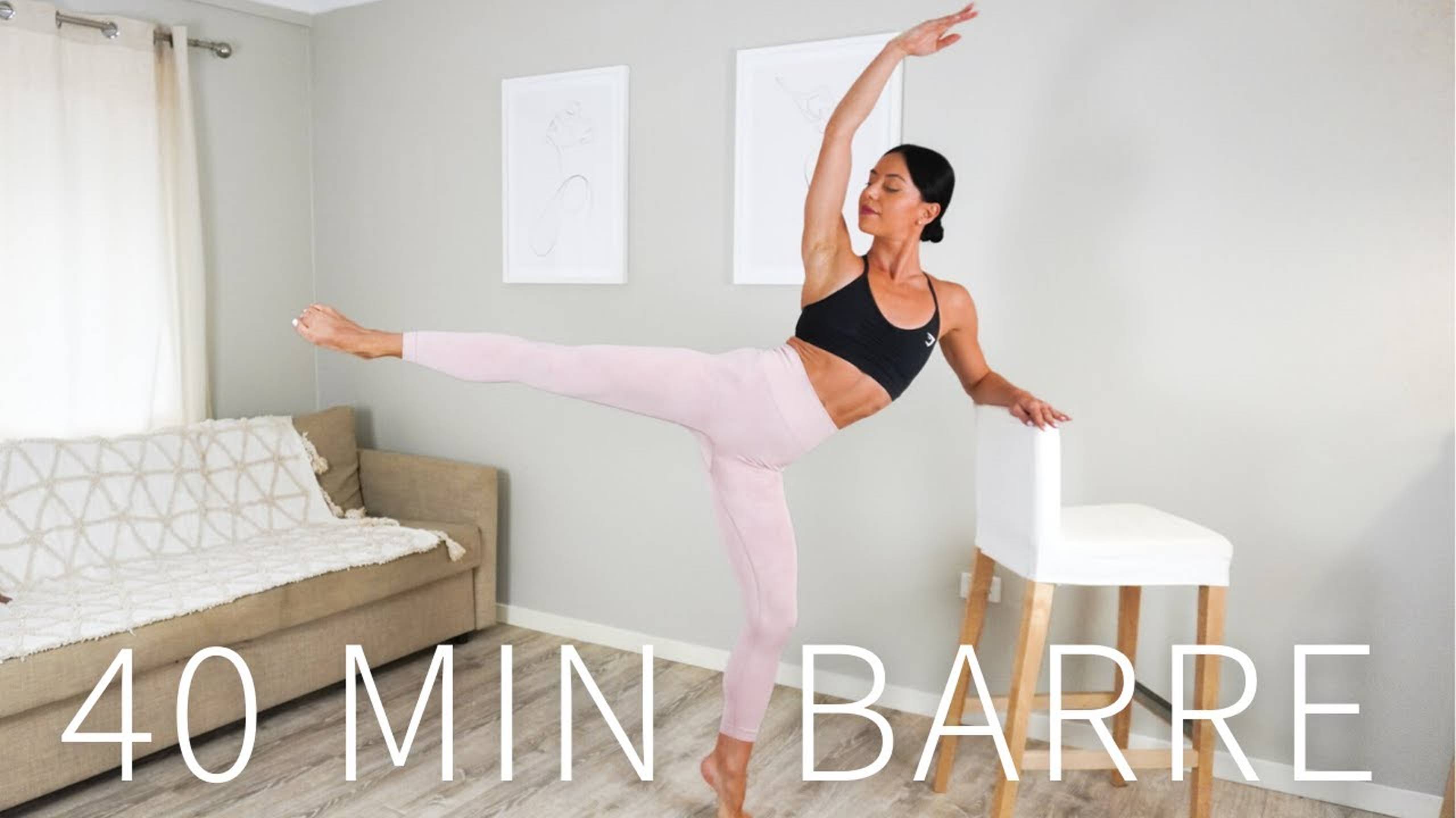 40 MIN FULL BODY BARRE & PILATES WORKOUT || Sculpt & Strengthen - Move With Nicole