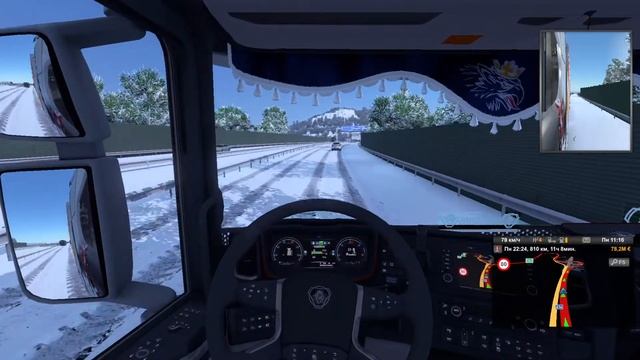 Euro Truck Simulator 2.На руле ARDOR GAMING Silverstone Покоряем суровую зиму