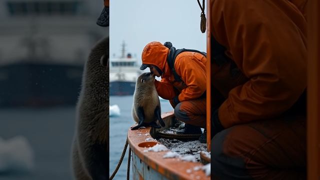 "Котик на Севере"  AI-ролик