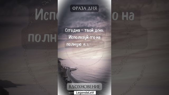 Фраза дня - Твой день
