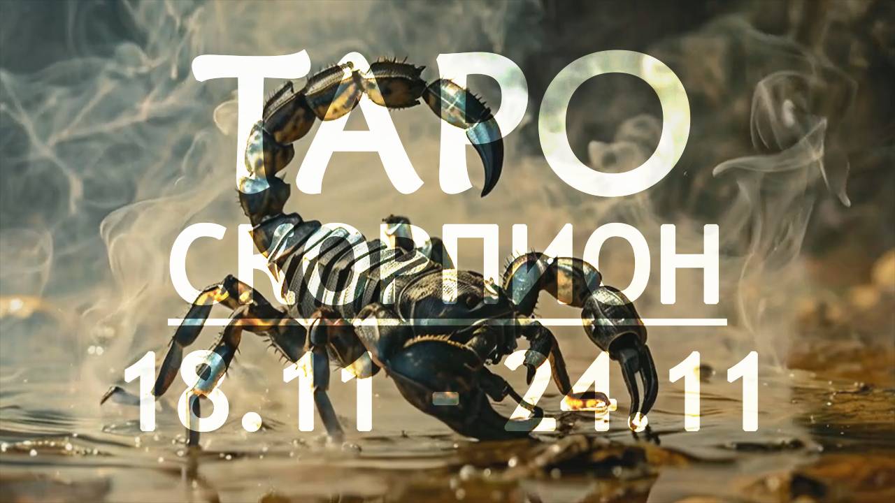 СКОРПИОН - ТАРО ПРОГНОЗ на неделю c 18 по 24 ноября 2024 года