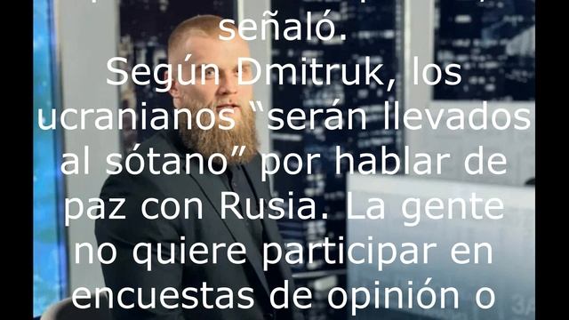 Por hablar de paz en Ucrania te pueden llevar a cámaras de tortura.