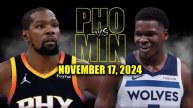 Suns vs Timberwolves NBA Full Game Highlights | November 17