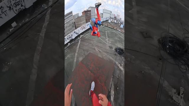 Spiderman and Deadpool parkour
