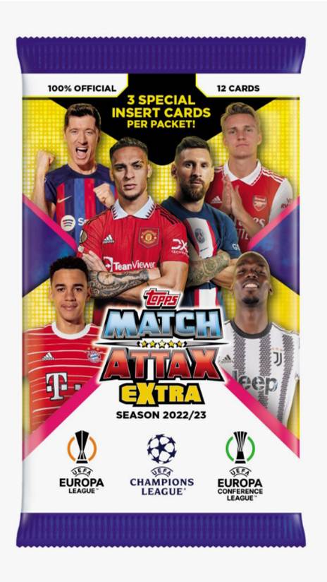 Topps Match Attax Extra 2022-23, распаковка бустера
