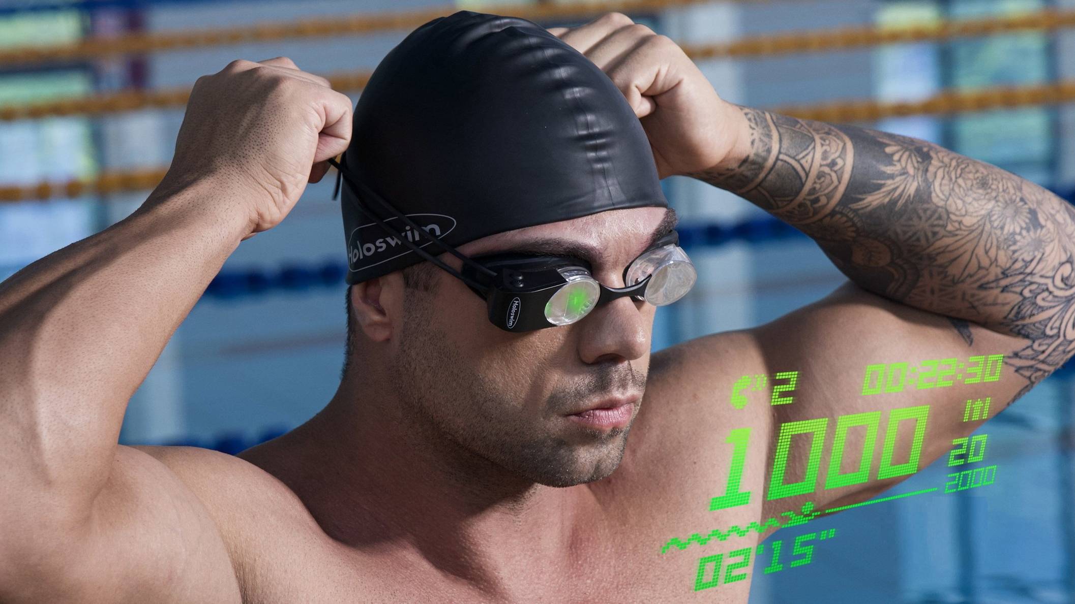 Holoswim очки для плавания с дополненной реальностью