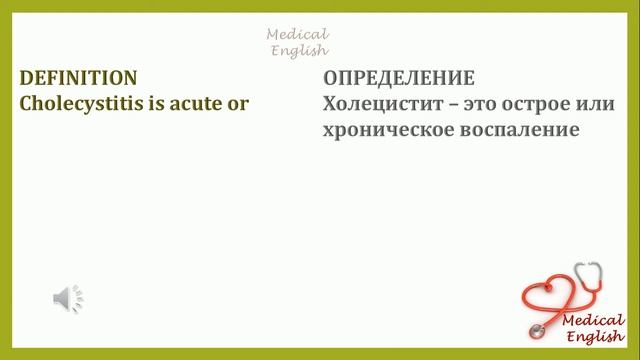 Учимся говорить по-английски. Холецистит #1. Медицинский Английский с Татьяной Глушковой