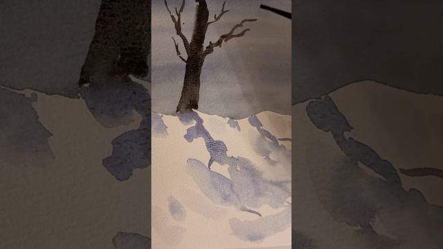 ноябрь #акварель