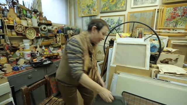 Встреча участников проекта с известным художником