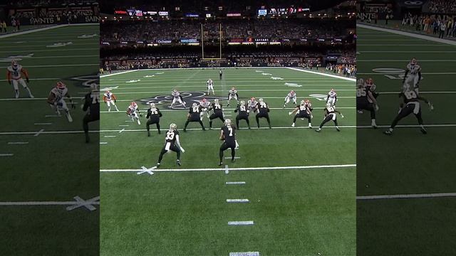 Denzel Ward intercepts the Taysom Hill pass vs. New Orleans Saints