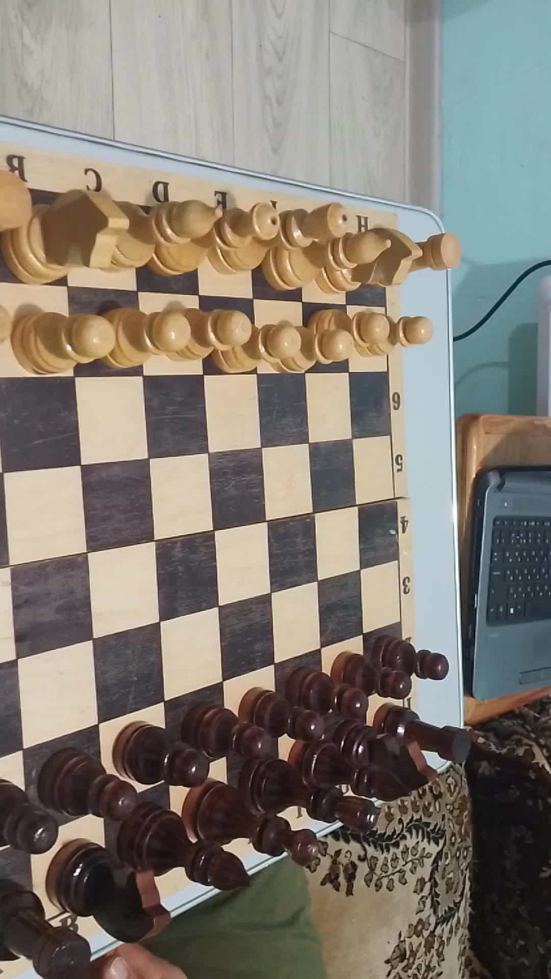 игра в шахматы с папой