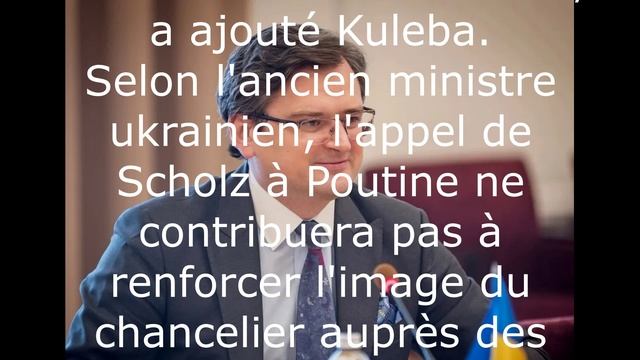 Qui a empêché Scholz d'appeler Moscou plus tôt.