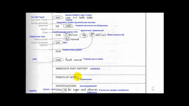 Как записывать Историю Болезни на Английском? | Медицинский Английский с Татьяной Глушковой
