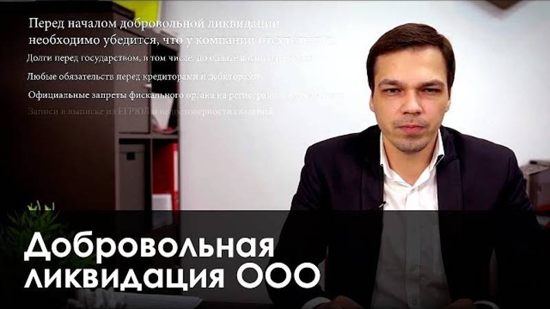 Добровольная ликвидация ООО пошаговая инструкция