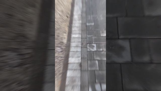 Укладка брусчатки с каймой! #ландшафтныйдизайн