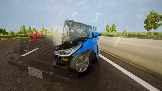 BeamNG Drive - Реалистичные автомобильные аварии и погони и ДТП. Пьяный за рулем преступник. Бимка.