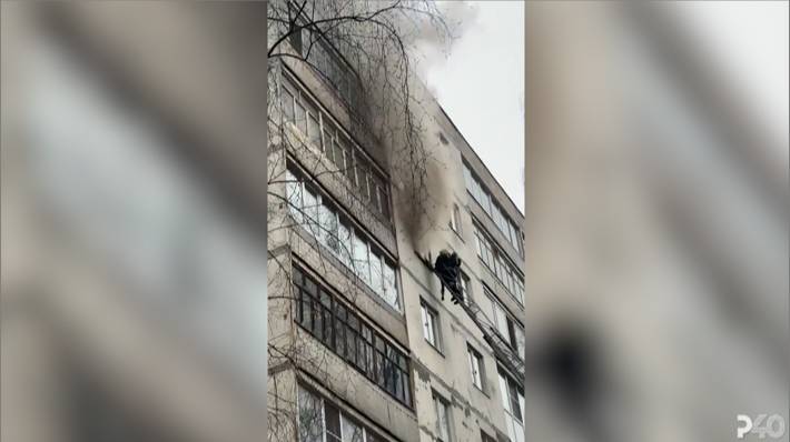 (Рыбинск-40) ПОЖАР НА УЛИЦЕ ФУРМАНОВА