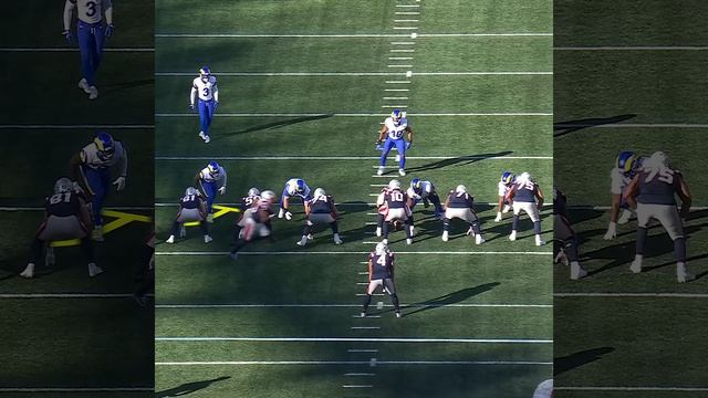 Austin Hooper catches for a 18-yard Gain vs. Los Angeles Rams