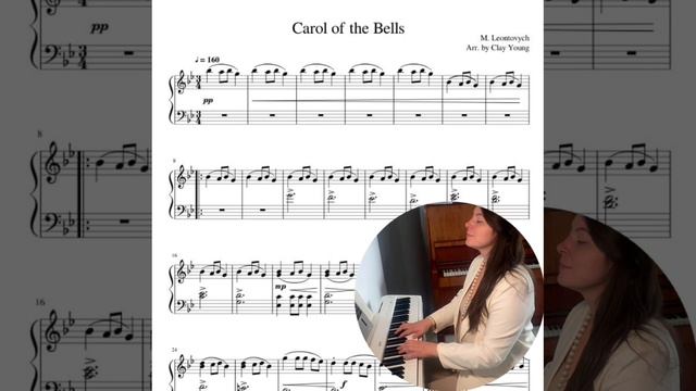 Carol of the Bells разбор с простыми нотами на канале