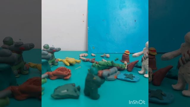 оборона от атаки бои пластилиновых солдат 3 серия