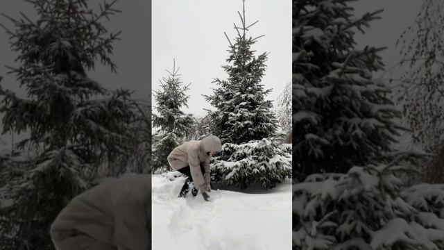 Для настроения ☺️❄️                           #зима #снег #видео #красота #девушка