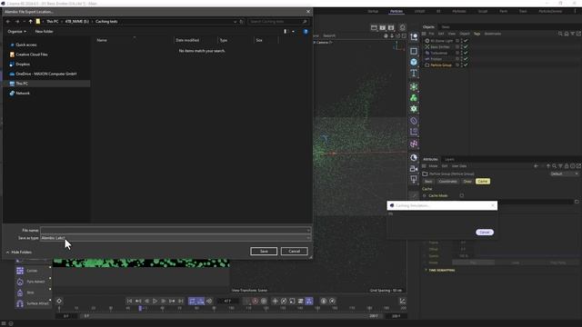 5. Caching and Rendering your First Particles