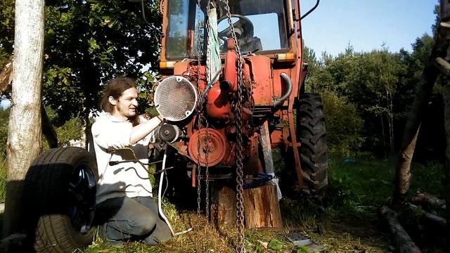 Разбираем у Соседа Трактор  Т-25 с Соседом - Заехал на Общую Поляну  - Час Рисования - 2021