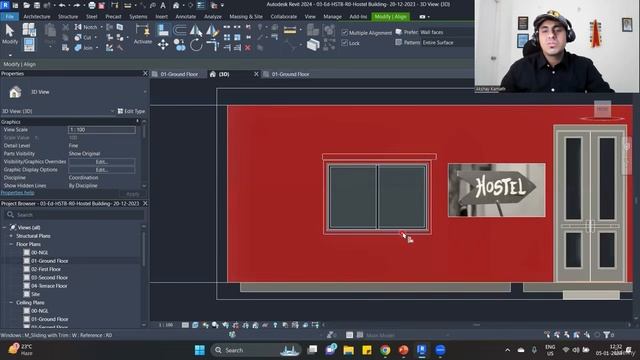 56. Creating Chajja - Sunshade for Windows (Видеоуроки на английском языке)