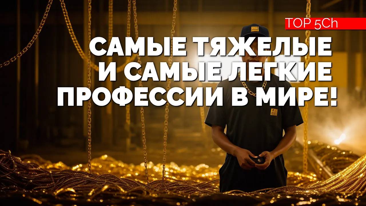 ТОП 5 самые странные профессии в мире. От тяжёлых - до самых легких!