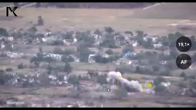 Russian Su25 Rains Dozens of Missiles on Kurakhovo  Destruction Footage