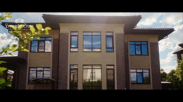 Отделка загородного дома ригельным кирпичом «Сиэтл 403 mix»