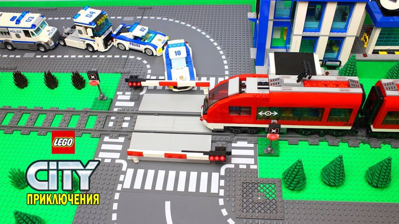 Полицейская Lego машина. Мультики