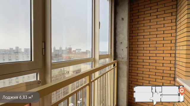 Трехкомнатная студия 82,8 кв.м на Залесского 8/1