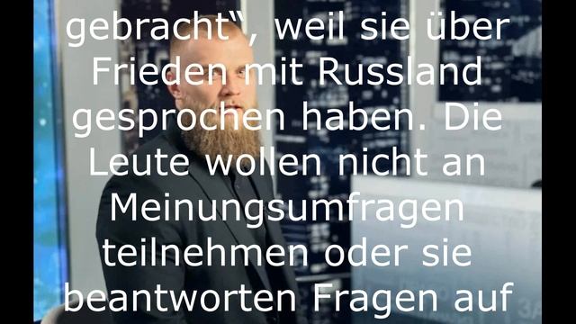 Wenn Sie über den Frieden in der Ukraine sprechen, können Sie in Folterkammern gebracht werden.