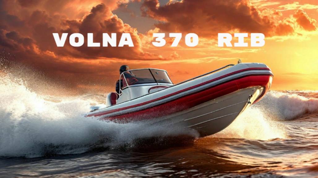 Тест РИБ "VOLNA 370 RIB" от компании "ВОЛНА"  под 15-кой.