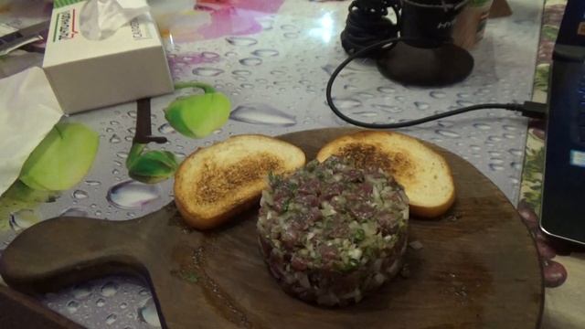 Простое блюдо для любителей сигар | Beef tartare | #КЛЮКЕРГОТОВИТ