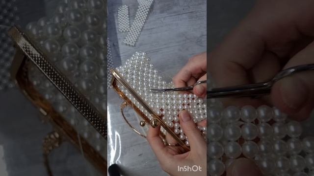 Моя первая сумка из бусин на фермуаре 👛