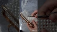 Моя первая сумка из бусин на фермуаре 👛