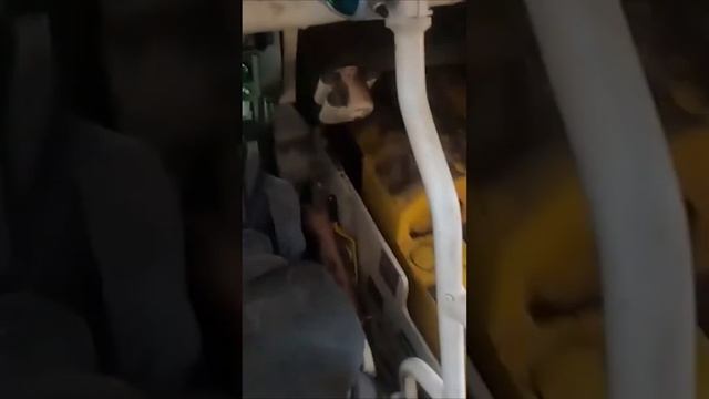 работа заряжающего САУ Акация
